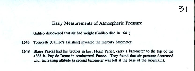 invention of the mercury barometer