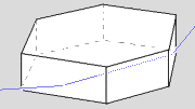 Parhelia forming light ray through an hexagonal plate crystal.